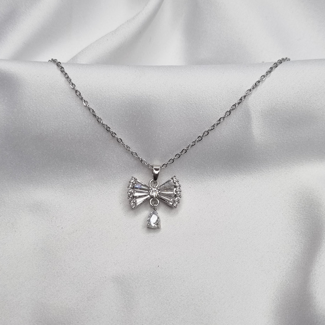 Fairy Feathers Silver Charm Necklace