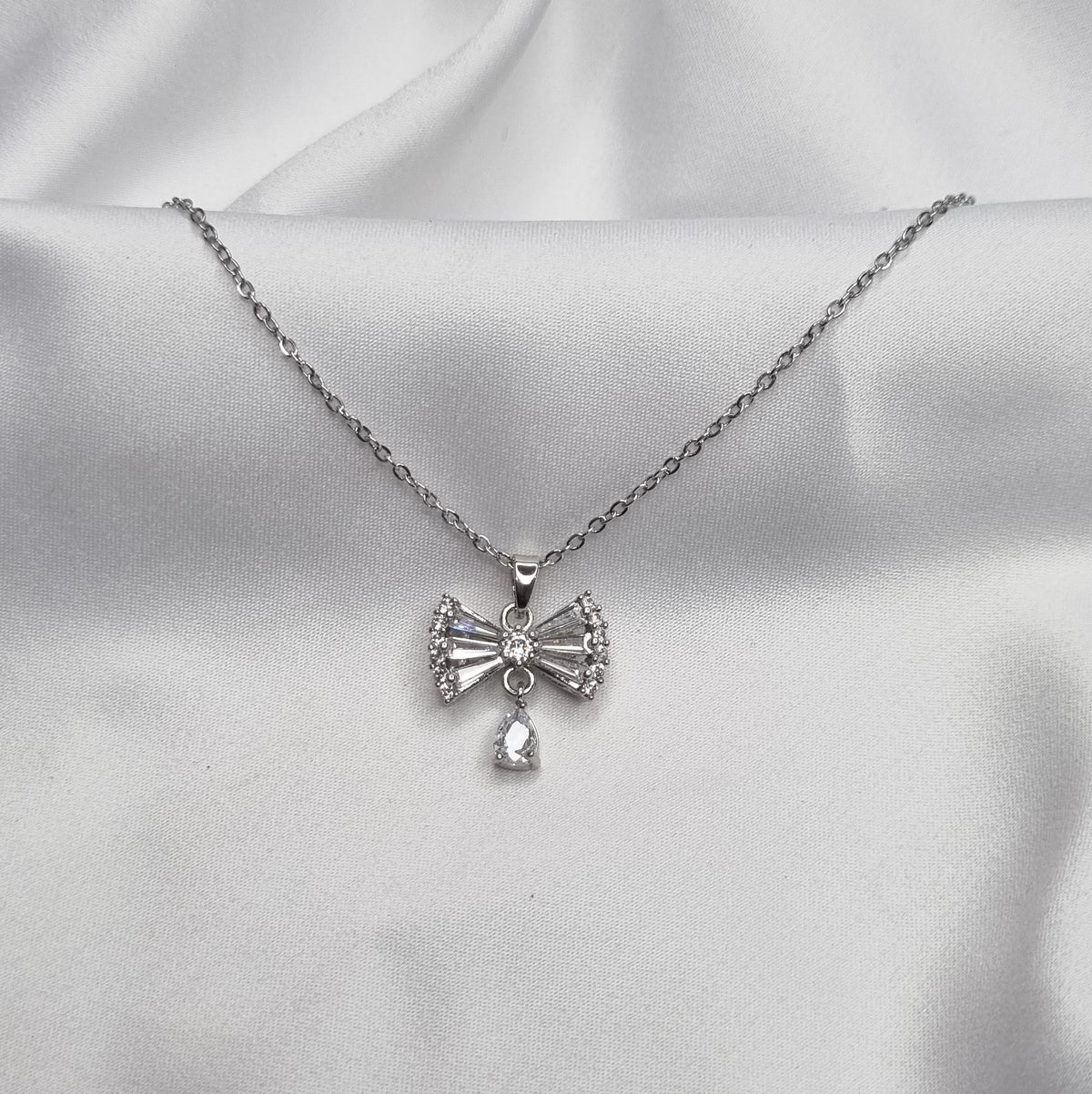 Fairy Feathers Silver Charm Necklace